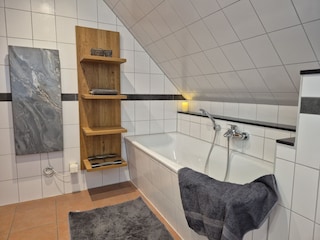 Badewanne im Obergeschoss