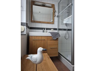 Dusche im oberen Bad