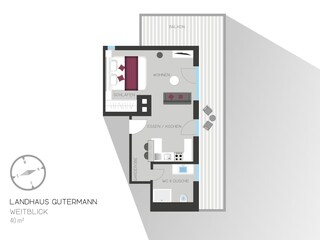 Vakantieappartement Oberstdorf Grondplan 18