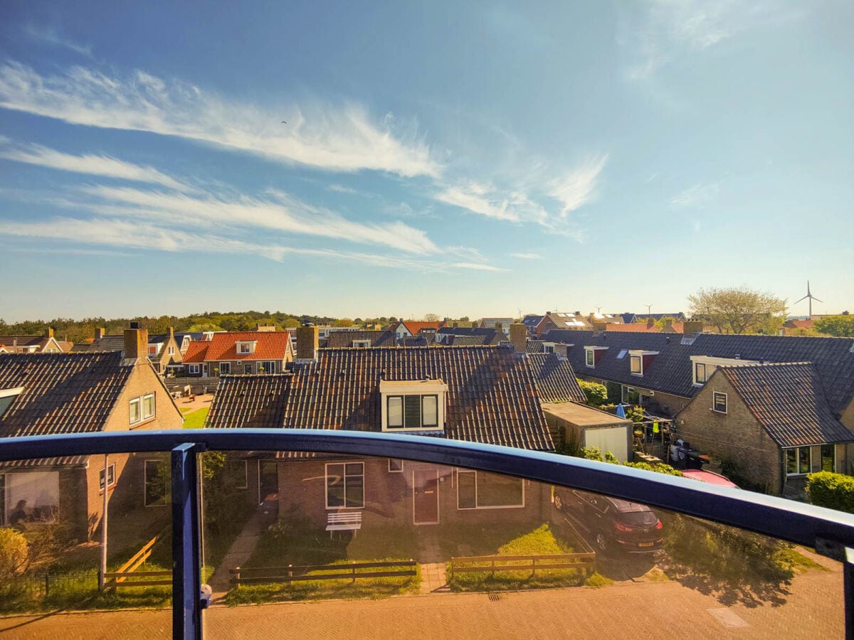 Aussicht Petten Beach 18 vom Balkon zum ruhigen Muiweg