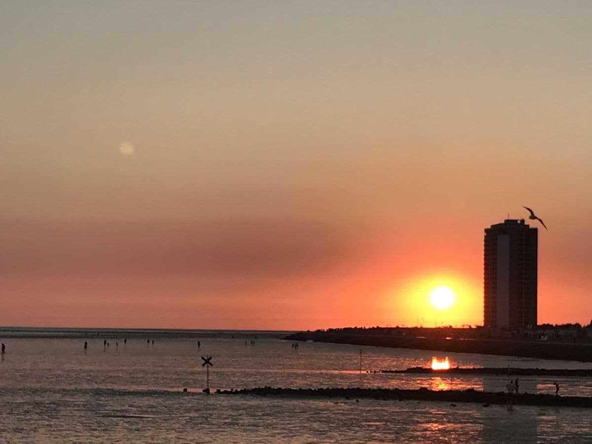 Sonnenuntergang in Büsum