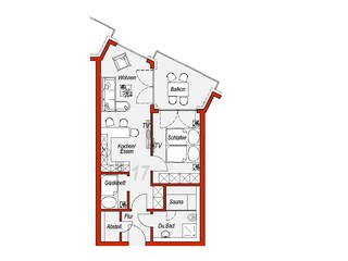 Ferienwohnung Cuxhaven Zentrum & Grimmershörn Grundriss 24