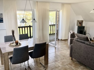 Blick auf dem Balkon & die Müritz