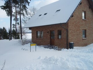 Sicht auf die Müritz im Winter