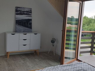 Schlafzimmer mit Doppelbett