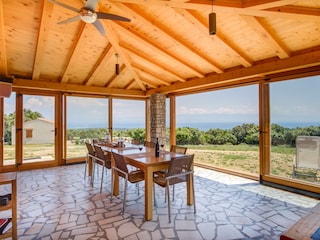 terrace with sea view