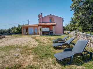 sun loungers, sea view