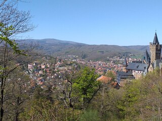 Blick vom Agnesberg zum Schloss Wernigerode