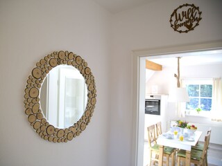 Hallway and view to the kitchen