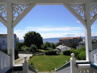 schon vom Grundstück aus der Blick auf das Meer