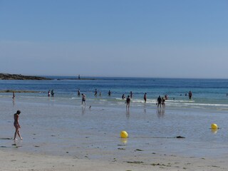 Beach in front of the house