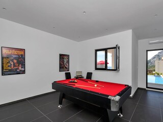 Das Spielzimmer mit Billiardtisch