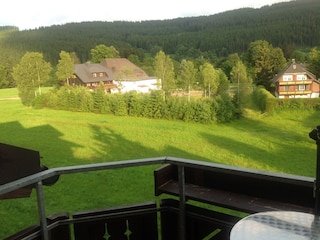 Aussicht vom Südbalkon