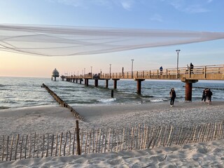 Schöne Sicht von der Strandbar