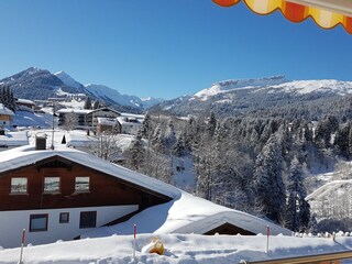Blick von Ihrer Ferienwohnung im Winter