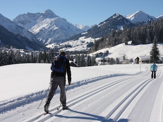 Auf der Langlaufloipe