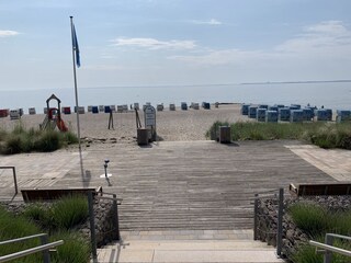 Strand mit Strandkörben