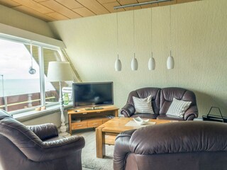 Leder-Sitzgruppe mit wunderschönem Blick auf die Ostsee