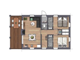 Vakantieappartement Noordwijk Grondplan 15