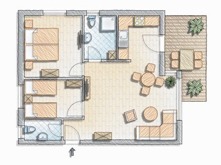 Grundriss Wohnung "Nele"