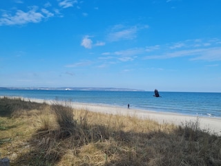 Strand mit Blick auf die Kreidefelsen
