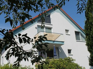 Blick auf den Balkon