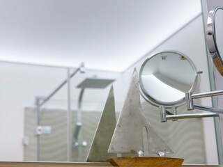 Badezimmer EG mit bodengleicher Dusche und Regenbrause