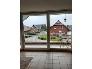 Blick vom Wohnzimmer oben mit Loggia