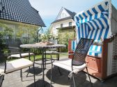 Terrasse in der Ferienwohnung Buddelschiff.