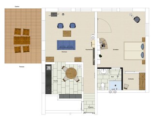 Vakantieappartement Breitenberg Grondplan 32