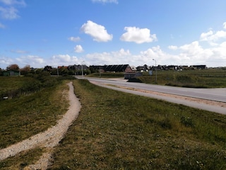 Blick auf Ortseingang Westerland , Lorens-de-Hahn-Str.