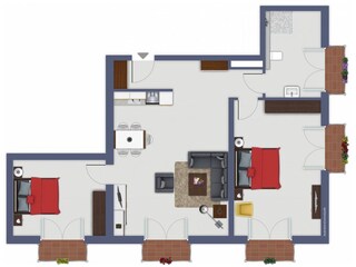 Ferienwohnung Norderney Grundriss 9