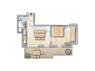 Vakantieappartement Eggen Grondplan 41