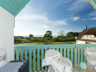Ferienhaus Nautilus Balkon mit Logenplatz am Meer