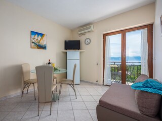 Dining table with sea view