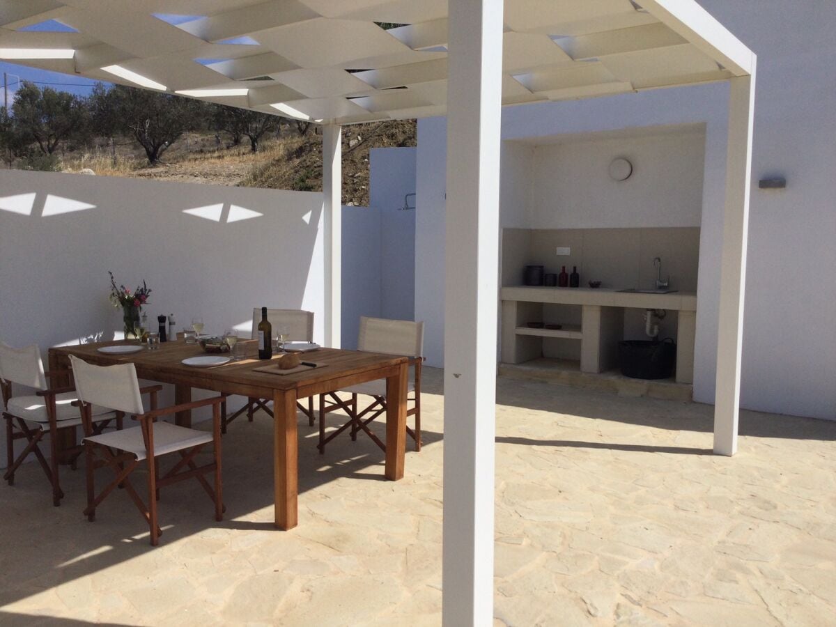 Shaded dining place at the pool area