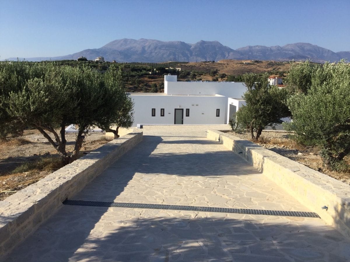 Driveway to the house on the private property