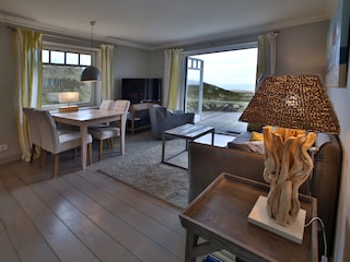 Wohnzimmer mit Küche