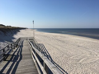 Einer der beiden Strandübergänge