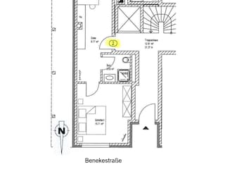 Grundriss mit Eingang