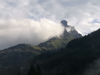 Bischofsmütze in Nebel