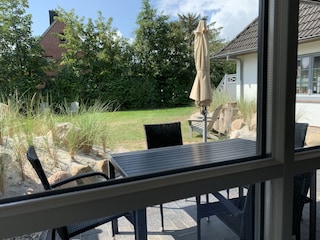 Blick auf die Terrasse