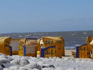 Strandkorb in der Saison bis zum 15. Okt Inklusive