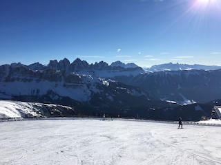 Skiing in the Dolomites