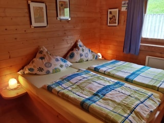 Das Schlafzimmer im Erdgeschoss