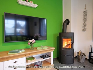 Kamin im Wohnzimmer