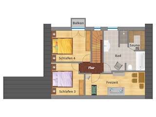 Grundriss Obergeschoss