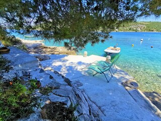 Villa Luna Strand und das Boot zu vermieten