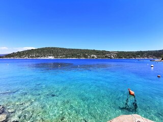 Schöne Aussicht vom Strand der Villa Luna