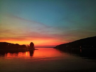 Sonnenuntergang auf Drvenik Veli Insel